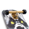 SPITBOARDS 36 x 96 mm Wood Fingerboard Complete Set-Up, Pre Assembled, 5-Layers Wood, Pro Trucks with Lock Nuts, CNC Bearing Wheels, Real Wear Graphics, Lasered Foam Grip Tape, Hungry Panda
