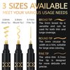 BIGTHUMB 3Pcs Liquid Chrome Paint Markers, Gloss Mirror Marker, Oil-based Permanent Chrome Maker, Reflective Metallic Pen Markers for Repairing, Model Painting DIY Art Projects, Gold