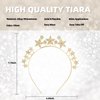 Marycarrie Rhinestone Crystal Tiaras and Crown For Women, Star Crown for Birthday Bride Wedding Prom, Pearl Quinceanera Crown for Girls Bridal Headpiece