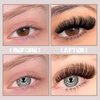 Fluffy Lash Clusters 10-22mm 80D with Bottom Lashes 5-7mm Black Lashes & Brown Lash Clusters D Curl Cluster Eyelash Extensions 296 PCS Thick Volume Individual False Eyelashes DIY At Home, by Anforlin