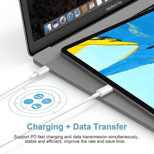 Works by Tek Styz PRO 5ft USB-C Cable Compatible with Your LG XBOOM Go P2 Hi Powered Cable (White 1.5M)