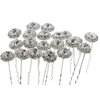 Newstarfactory Women's Blingbling U-sharped Metal Hair Pins Pack of 20
