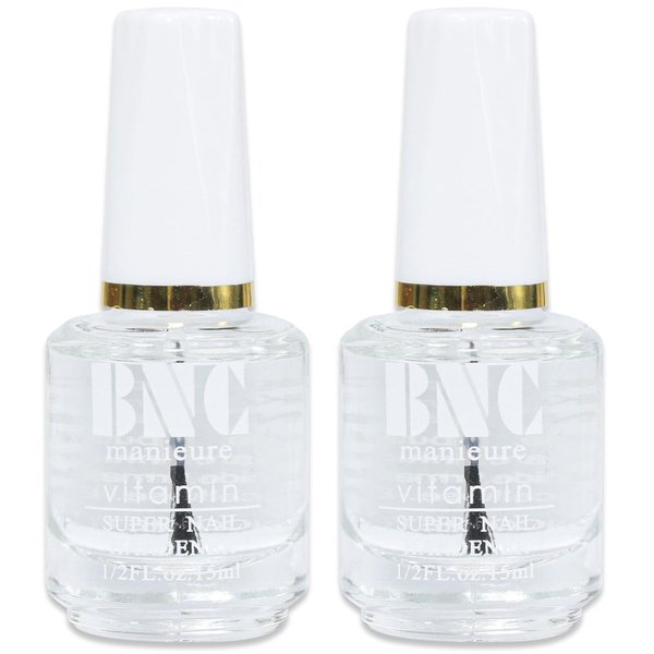COSMOO 15ML Top Coat for Nail Polish, Dry Fast Bright Oil, Clear for Manicure and Pedicure, 0.5oz Boxed, 2 pack