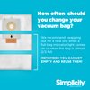 Simplicity Vacuums SAH-6 Certified Hepa Vacuum Replacement Bags, Fits with S20EZM Allergy Upright Vacuum Cleaner, Symmetry and 6 Series, Type A Bags, 6-pack Set