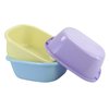 Jekiyo Colored Wash Basin, Small Plastic Dish Tubs, 8 Quart / 3 Packs