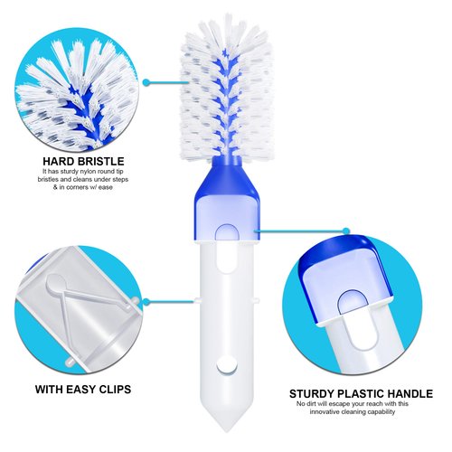 Noa Store Pool Step and Corner Brush | Swimming Pool Brush Head for Indoor and Outdoor Cleaning | Ideal Cleaner for Inground Swimming Pools, Bathroom, or Kitchen | Scrubber with Fine Bristles