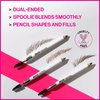 Eyebrow Pencil By Wet n Wild Brow-Sessive Brow Makeup Pencil Liner Blending Brush, Precise, Fine Tip, Shapes, Defines, Fills, Dark Brown