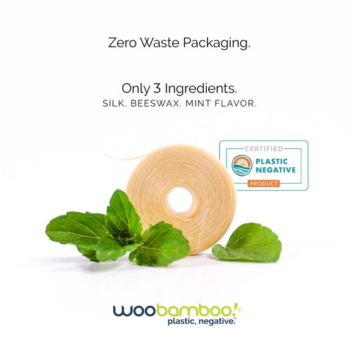 WooBamboo! Biodegradable Silk Dental Floss: 4-Pack Bundle