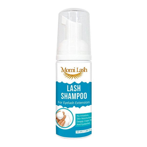Lash Shampoo, Eyelash Extension Cleanser for Extensions, Eyelid Foaming Cleanser, Dermatologist Tested Eye Makeup Remover, Eyelash Shampoo Professional Salon & Personal (50ml) Non-scent