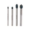 BOSCH GT2000 4-Piece Carbide Tipped Glass, Ceramic and Tile Drill Bits Assorted Set for Fast Drilling in Glass and Tile Applications