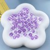Tingoons 400 PCS 4mm Crystal Glass Beads Round Multiple Faceted Loose Spacer Glass Beads for DIY Handcrafte Bracelet Necklace Earring Jewelry Making(Purple)