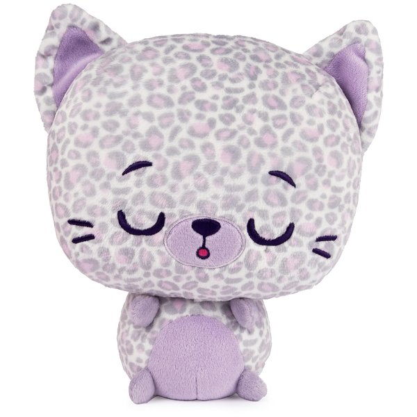 GUND Drops, Gina Spots, Expressive Premium Stuffed Animal Soft Plush Pet, Purple Leopard, 9”