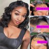 Umeiw Short Bob Wigs Human Hair 13x4 Lace Front Wigs Human Hair Pre Plucked Wigs for Black Women Short Glueless Wig Body Wave Lace Front Human Hair Wig Beginners Friendly 10 Inch