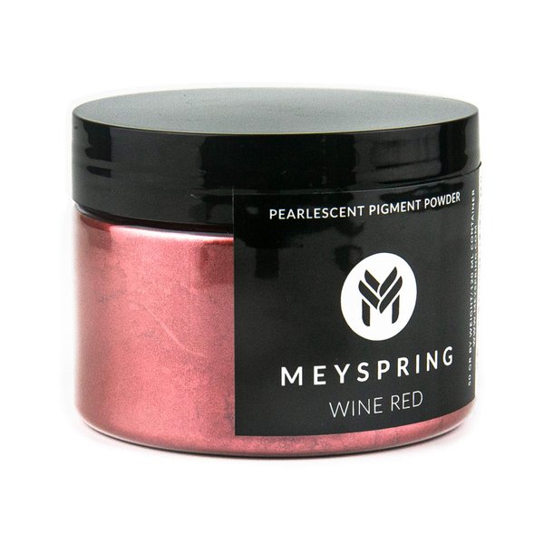 MEYSPRING Red Mica Powder - Resin Color Pigment for Resin Art - 50 Grams - Cosmetic Grade Mica - Lip Gloss Pigment Powder