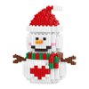 Hisgeru Christmas Building Blocks Compatible for Lego Christmas Snowman Micro Blocks Stacking New Toys Holiday Present Box New Year Gifts for Kids 6-12 Years Old Boys and Girls(Snowman)