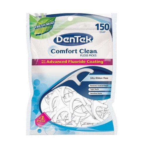 DenTek Comfort Clean Floss Picks Fresh Mint 150 Each (Pack of 3)