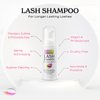 Lasting Lashes Lash Extension Care Kit | Lash Cleaning Kit | Lash Extension Supplies | Lash Shampoo Kit | Eyelash Sleeping Mask for Extensions | Lash Fan | Lash Bath Kit | Eyelash Shampoo