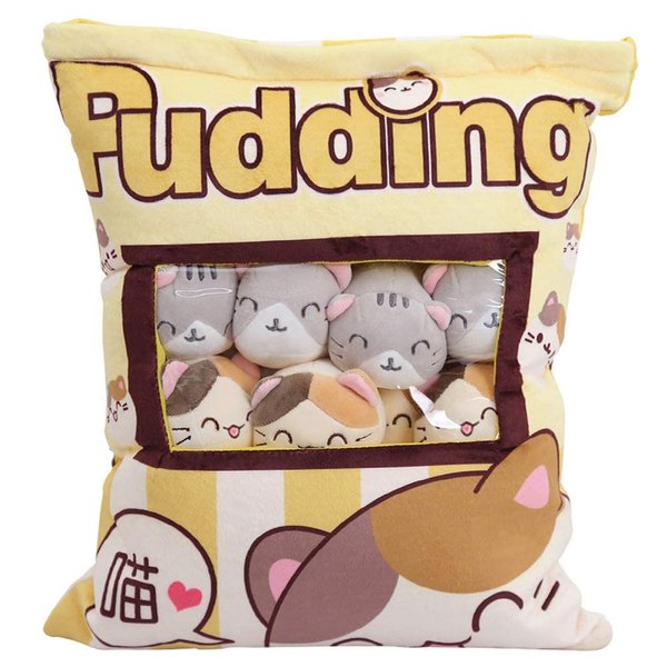 REFAHB Cute Plush Pillow Throw Pillow Removable Stuffed Animal Toys Creative Gifts for Girls (Kitten)