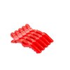 Alligator Hair Clips- 6 Pieces- BLACK, PINK & RED- Non-Slip Salon Quality Hair Clips, Perfect for Styling & Sectioing Clips (RED)