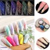 Reflective Glitter Spider Gel Nail, 6 Colors Spider Gel for Nail Art Wire Drawing UV/LED Glitter Gel Nail Polish Disco Pulling Line Silk Spider Painting Drawing Gel Salon & DIY Manicure Liner Nail Art