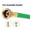 Winterize Sprinkler System Kit,RV Winterize Blowout Adapter with Shut Off Valve 12" Air Compressor Quick Connect Blow Out Fitting Plug Garden Hose Thread for RV, Travel Trailer, Boat, Garden (Green)