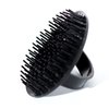 2pcs Scalp Massager Shampoo Brush for Dandruff Removal and Hair Growth, Shower Washing Hair Scrub Brush Tool for Women Men Pet (Black & Grey)