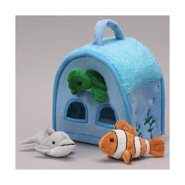 Unipak Ocean Animal Finger Puppet Play House 8"