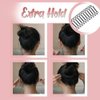 U Shaped Hair Pins,Finishing Fixer Comb Pins Material All weather Retention Perfect Design Different Hairstyles for Women (black)