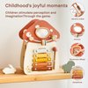 bopoobo Wooden Activity Cube 12-in-1 Montessori Toys for 3 Year Old Boys & Girls, Wooden Multifunctional Sensory Toy –Birthday Gifts for Kids
