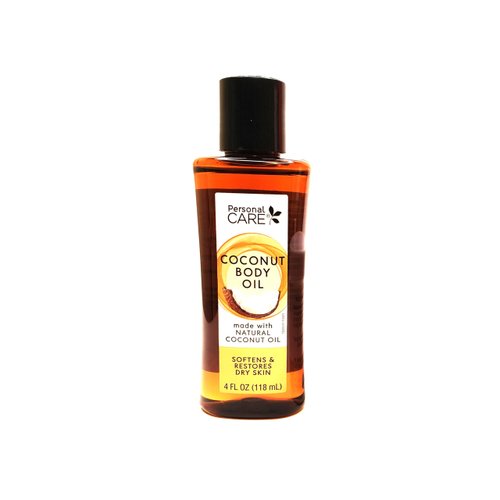 Personal Care Coconut Body Oil 4oz - Softens & Restores Dry Skin