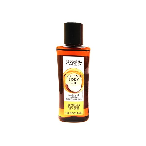Personal Care Coconut Body Oil 4oz - Softens & Restores Dry Skin