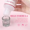 Saviland 120ml Slip Solution for Poly Gel Nails Liquid Anti-stick Gel Solution Kit for Beginners Nail Extension Gel with Nail Brush Cup Nail Cleaner for Easy DIY Poly Gel Nail Art