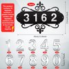 House Address Plaques Metal Address Sign Mailbox Number Personalized Address Signs for House Home Hotel Office Garden Decorative Wall Plaque (Delicate Style)
