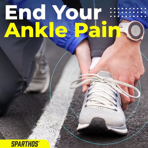 Sparthos Ankle Compression Socks (Pair) - Plantar Fasciitis Ankle Brace with Arch Support - for Men and Women - Foot Sleeves - for Sports, Running, Basketball, Football and Everyday Wear (Beige-S)