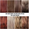testar Blonde Brown Wigs With Curtain Bangs,Long Straight Wigs For Women Cosplay Wig Natural Looking Synthetic Layered Wigs For Daily Use 24IN