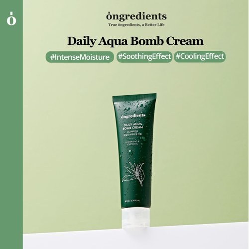 ONGREDIENTS Green Tea Cooling Cream, Water Gel Cream, Hydrating Cream For Oily Skin, Niacinamide, Hyaluronic Acid, 2.70 Fl Oz, 1 Pc