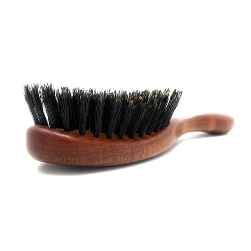 100% Pure Calcutta Wild Boar Bristle Hair Brush, Calcutta Max for Thick or Long Hair, Gentle, Extra Stiff Natural Bristles, Dark Maple Wood Handle, Made in Europe
