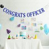 First Holy Communion Congrats Officer Banner, Future Police Officer, Class of 2022 Decorations, for Congratulations Police Officer Party Decorations