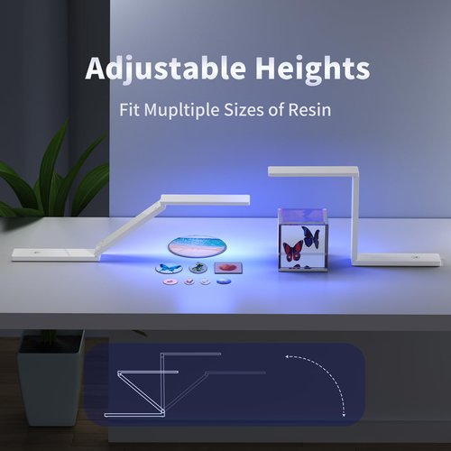 Winartton UV Light for Resin Curing, 54W UV Resin Light Lamp for Resin, Wireless & Foldable, 3-in-1 Uses, Resin Supplies for UV Resin, Resin Molds, Jewelry Making, DIY Craft Decor