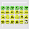 Skywin Workout Dice - 1 Pack, Yellow, Fun Exercise Dice for Solo or Group Classes, 6-Sided Foam Fitness Dice Great Dynamic Exercise Equipment
