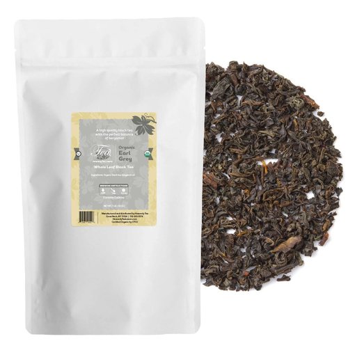 Heavenly Tea Leaves Organic Earl Grey, Bulk Loose Leaf Black Tea, 1 Lb. (Approx. 200 Cups) - Strong, Full Bodied, Brisk, Great For Hot Or Iced Tea, Immune & Heart Support, Antioxidants
