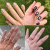 Olive & June Nail Art Stickers | Easy-to-Use Nail Designs | Nail Art Made Easy | Hand-Screened, No-Fade Ink | Accent, Mix & Match, or Cover Chipped Polish | White Stars