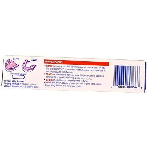 Fixodent Complete Original Denture Adhesive Cream 2.4 Oz (Pack of 3)