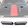JWWY for Challenger Hood Air Conditioner Air Outlet Trim for 2009-2014 Dodge Challenger Accessories, ABS Carbon Fiber 2pcs