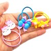 50 Pcs (25 Pairs) Cartoon Elastic Hair Ties Little Girls' Small Ropes Toddlers' Ponytail Holder