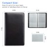Sooez Leather Professional Credit Card Holder, Business Card Book Holder Organizer 240 Card Capacity, PU Credit Card Organizer for Men&Women, Credit Card Binder Name Card Gift Cards Booklet (Black)