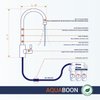 Aquaboon Chrome Drinking Water Faucet for Kitchen Sink Non Air Gap Reverse Osmosis Faucet Stainless Steel Sink Water Dispenser