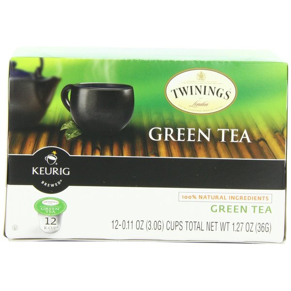 Twinings Green Tea, K-Cup, 12 Count (Pack of 3)