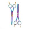 Hair Cutting Scissors Set Professional 5.5" Barber Haircutting Thinning/Texturizing Shears Kits,Trimming Scissor Hairdressing Stainless Steel Shear for Hairdresser