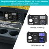 10L0L Golf Cart Key Switch Console Plate Panel for EZGO TXT PDS 2003-up Electric, Equipted Forward Reverse Switch & LED Digital Voltmeter & 12V 3.0 Fast Charger Dual USB Socket
